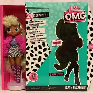 OMG LOL Fashion doll plus box plus most accessories. Series 1. Lady Diva